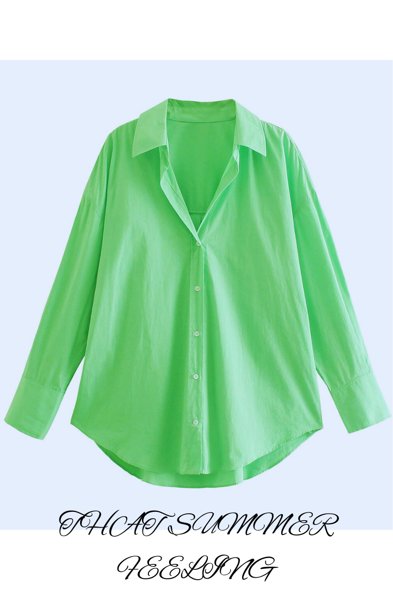 Poplin Shirt/Mint Green