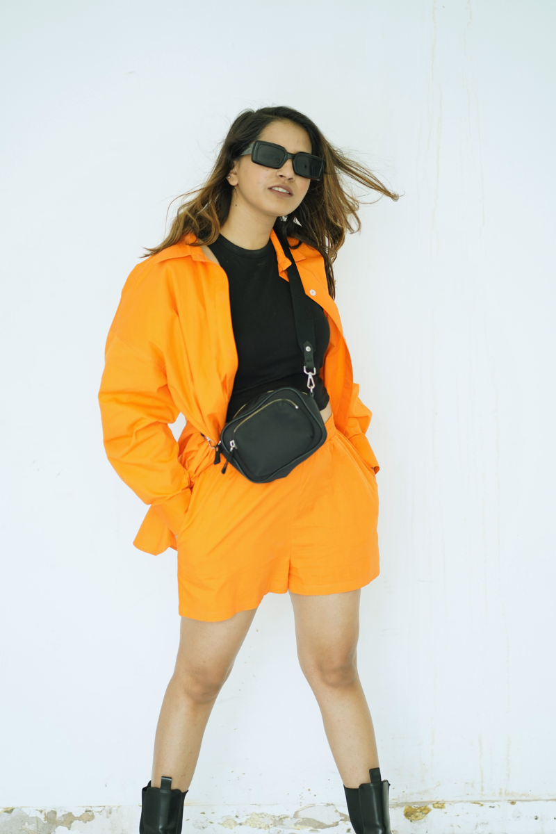 Poplin Coord/Orange