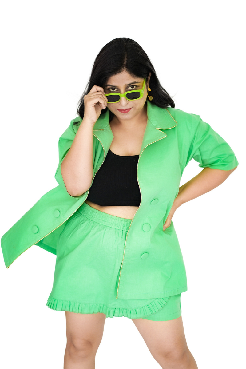 Blazer Jacket & Skort set/Mint Green