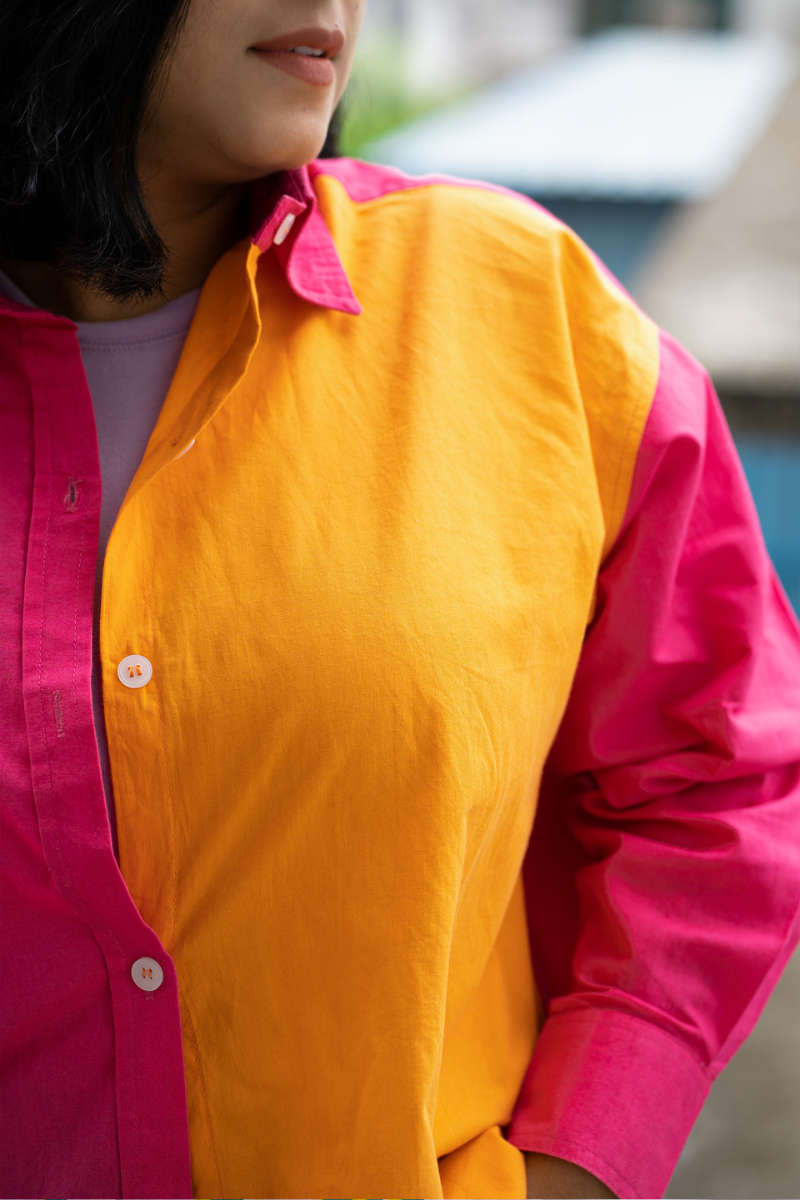 Candy Blend Shirt/Pink & Orange