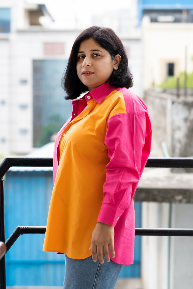 Candy Blend Shirt/Pink & Orange