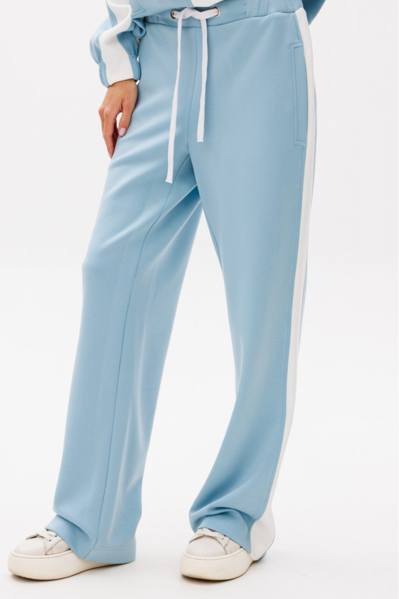 Blue Pinstripe Loungewear Set