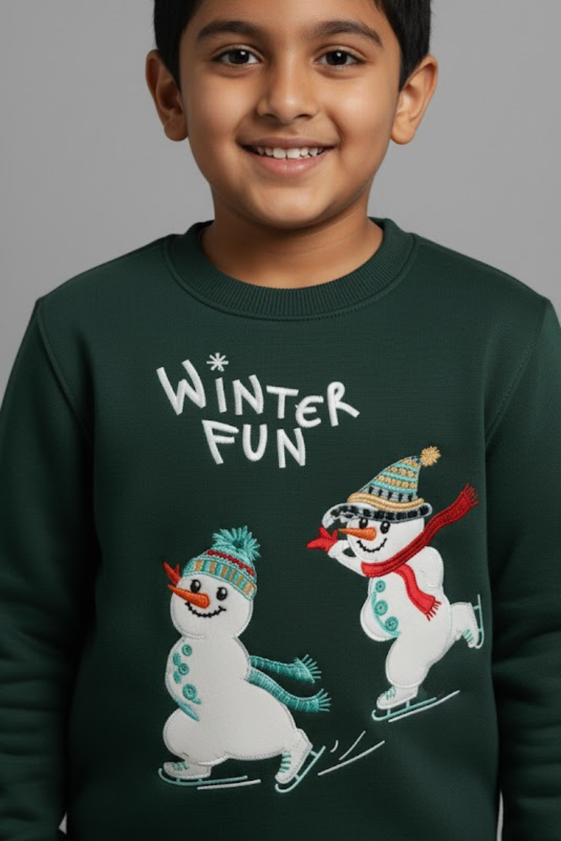 Christmas Graphic Sweatshirt and Cuffed Joggers Kids Set