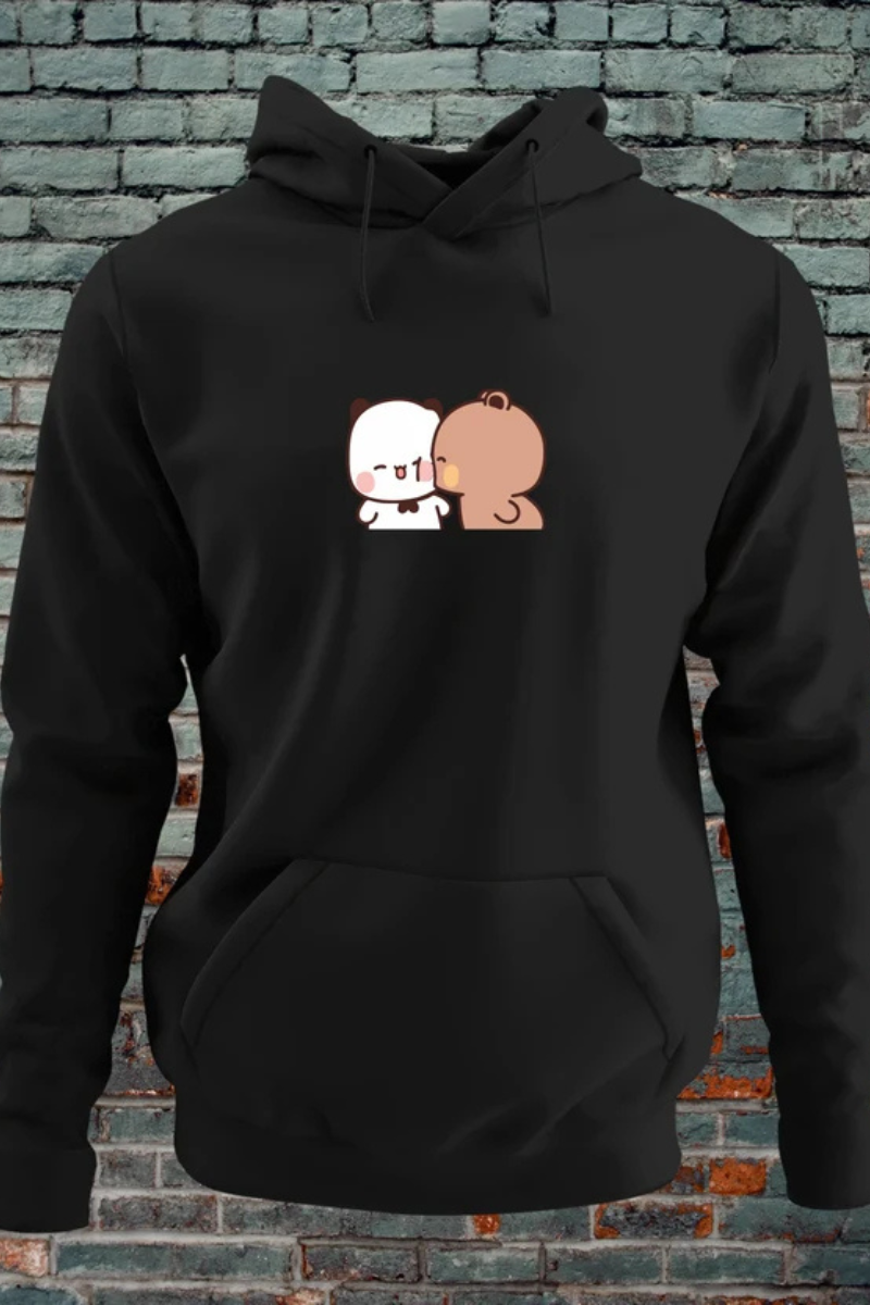 Panda Bear Cuddle Couple Premium Hoodie - Main Image