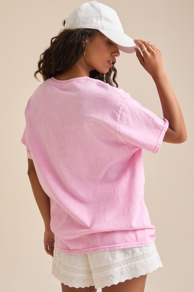Pink Bow Graphic Tee