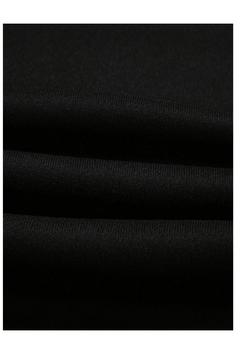 Solid Jet Black Fleece Premium Hoodie