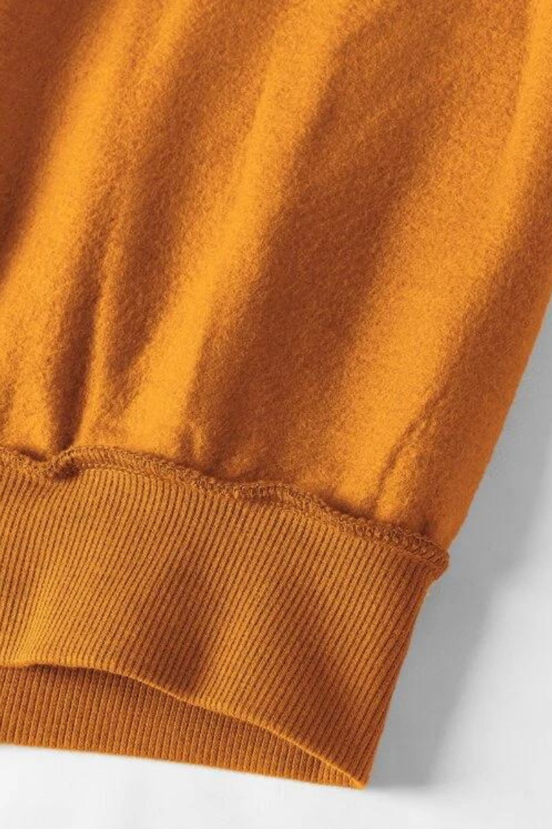 Solid Mustard Roundneck Premium Pullover