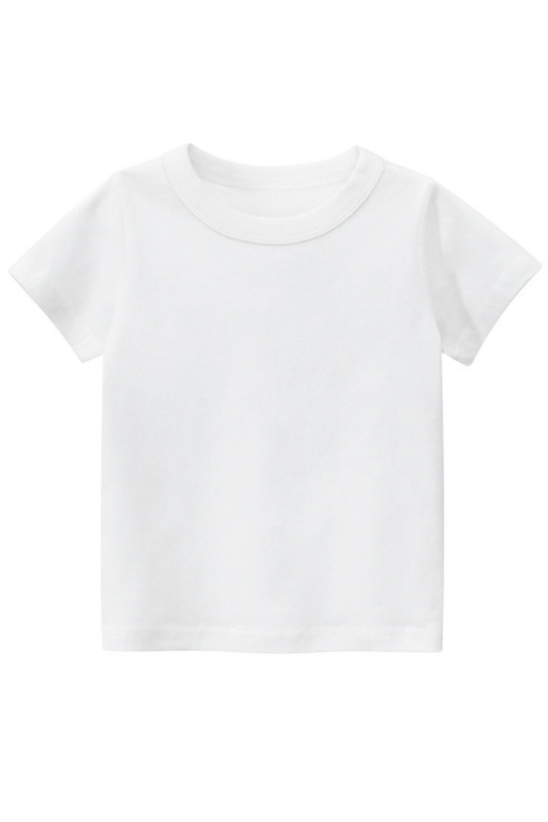 Solid Colour Kids Roundneck Tshirt