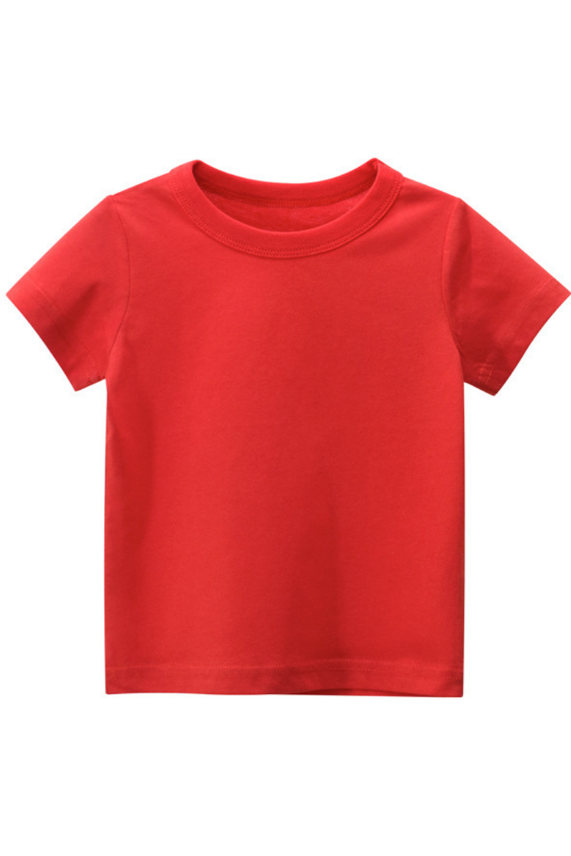 Solid Colour Kids Roundneck Tshirt