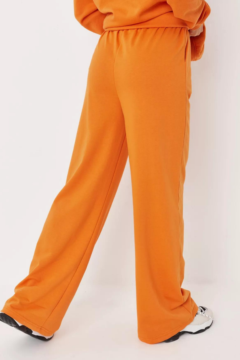 Orange Nestiva  Loopback wide leg jogger