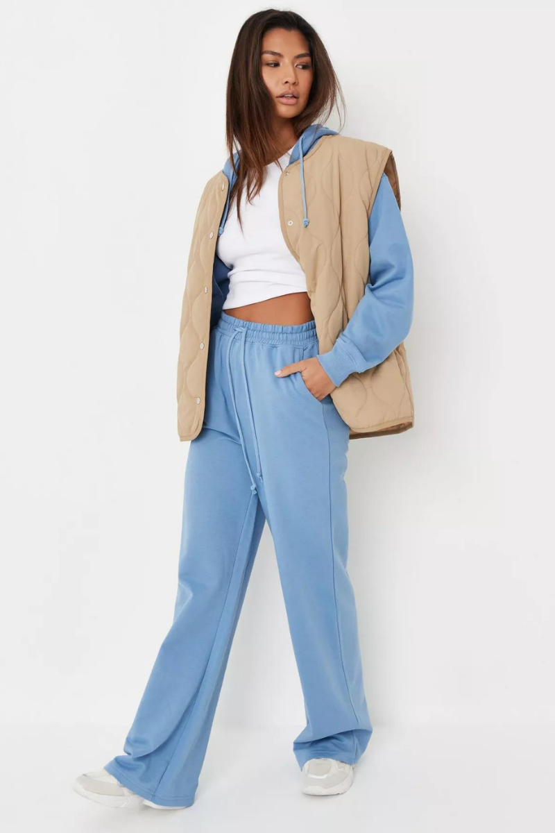 Street Jogger High Waist Pant Blue