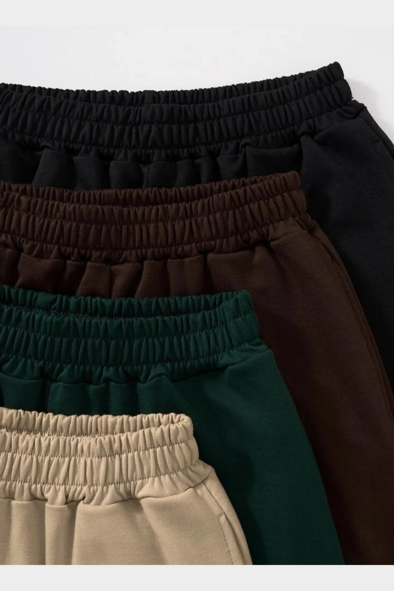 4pcs  Summer Shorts (Black/Coffee Brown/Beige/Dark Green)